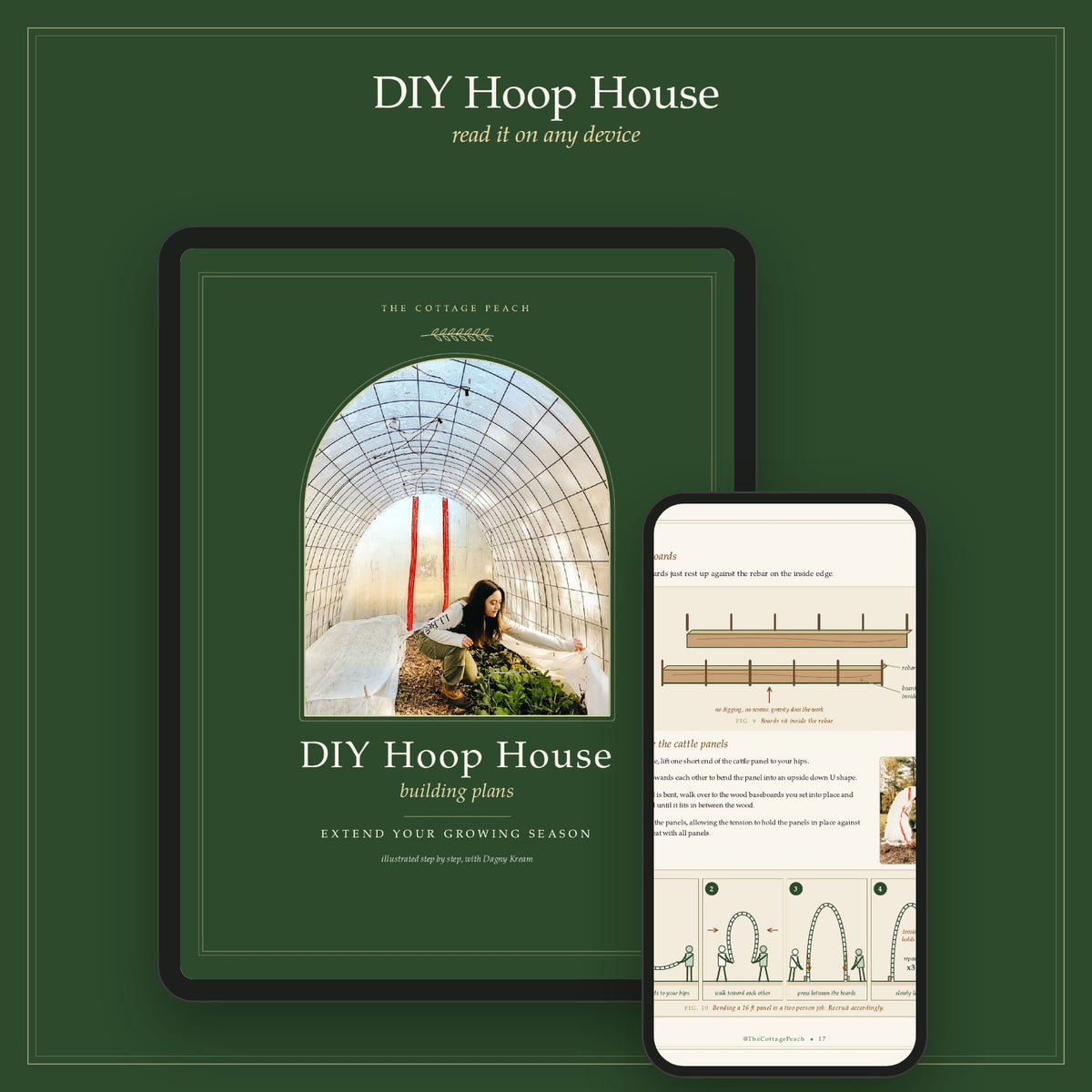 DIY Hoop House Greenhouse Building Plans