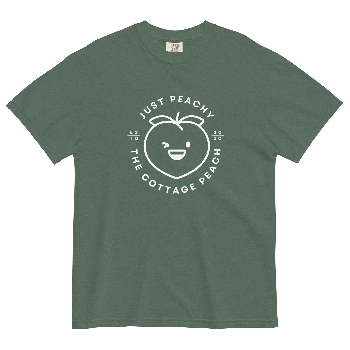 The Cottage Peach Unisex garment-dyed heavyweight t-shirt